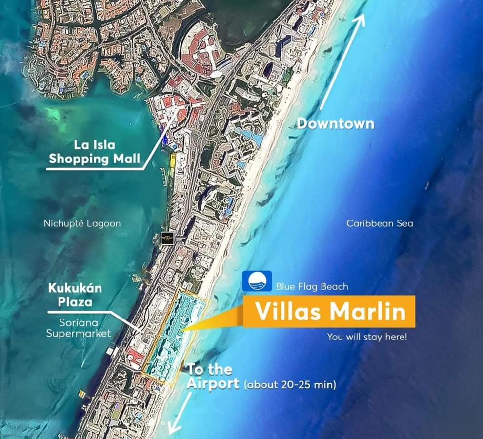 Апартаменти Marlin Turquesa Departamentos Frente Al Mar Канкун Екстер'єр фото